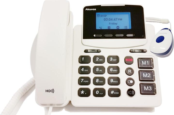 Produktbild Akuvox R15P Grosstasten-SIP-Telefon inkl. SOS-Sender, PoE