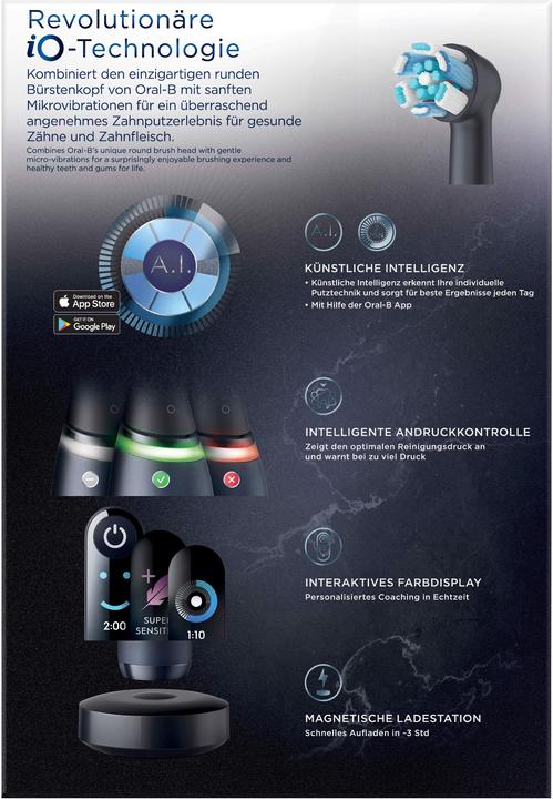 Actual product image Oral-B iO-Series 8N (Oscillating toothbrush)