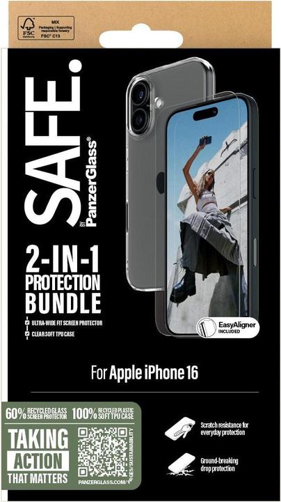 Image du produit Safe Protecteur d'écran (1 pièce(s), Apple iPhone 16)