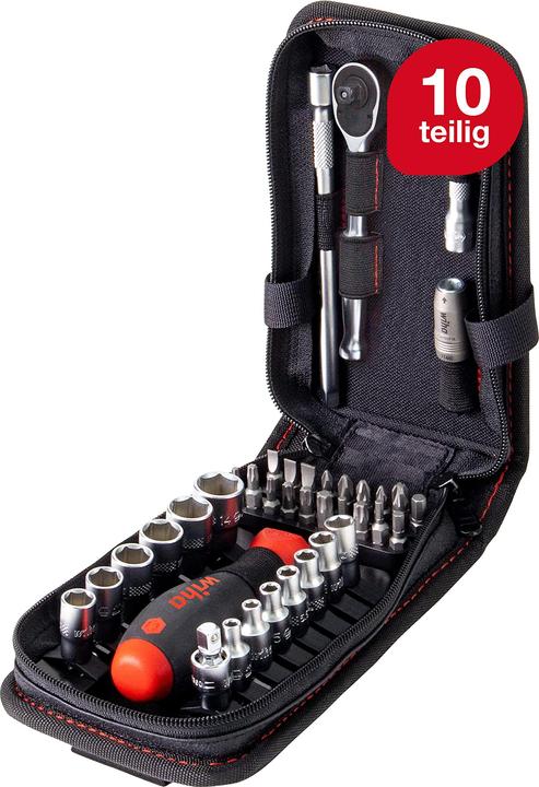 Immagine prodotto Wiha Set di chiavi a bussola e punte (9 mm, 13 mm, 4 mm, 5 mm, 12 mm, 7 mm, 11 mm, 8 mm, 14 mm, 6 mm, 5,5 mm, 4,5 mm, 10 mm)