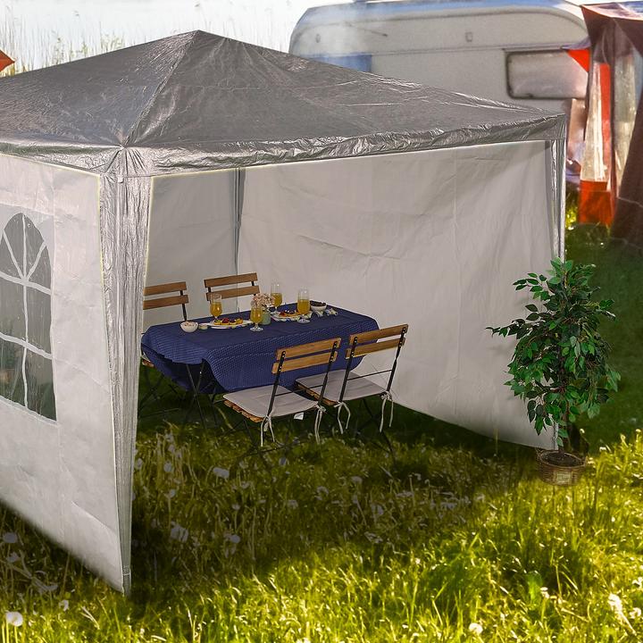 Actual product image Relaxdays 3x Pavilion side wall (10 cm, 300 cm)