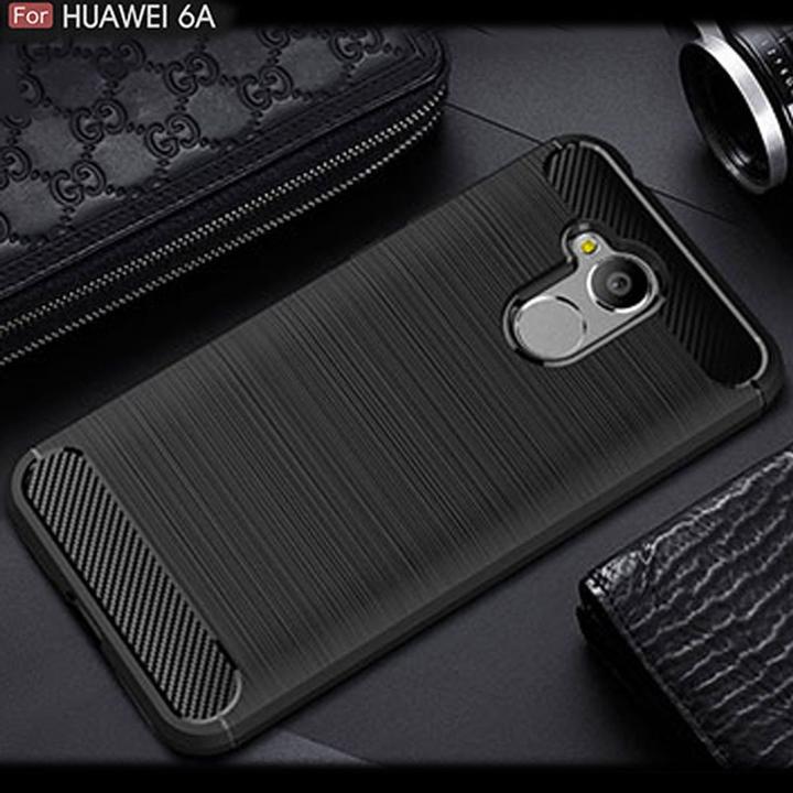 Actual product image König Design Huawei Honor 6A Pro Mobile Case TPU Case Carbon Fiber Protection Cover Black New (Fee 6A)