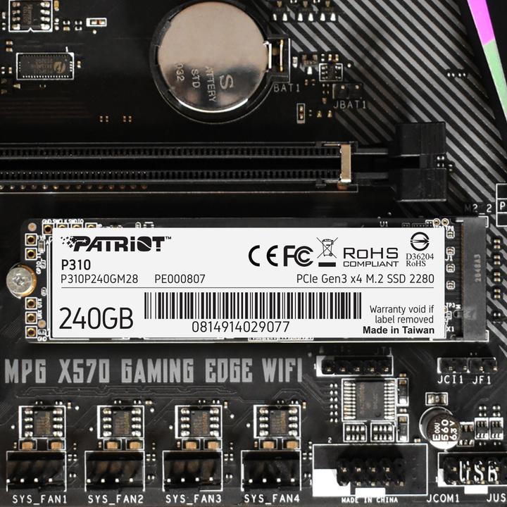 Immagine prodotto Patriot P310 SSD 240 GB (240 GB, M.2 2280)