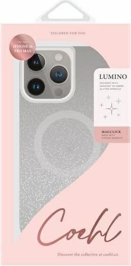 Produktbild Uniq etui Coehl Lumino iPhone 16 Pro Max 6.9" Magnetic Charging srebrny/sparkling silver (Apple iPhone 16 Pro Max)