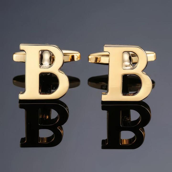 X-Tac Buchstabe B Manschettenköpfe (Metall)
