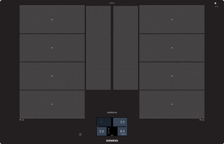 Produktbild Siemens studioLine EX807KYX5E iQ700 In­duk­ti­ons­koch­feld 80 cm autark