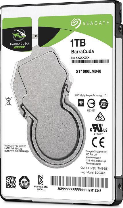 Actual product image Seagate BarraCuda (1 TB, 2.5", SMR)