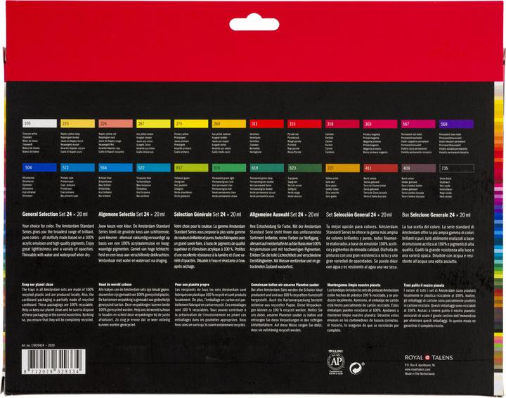 Produktbild Amsterdam Acrylfarbe Set (Mehrfarbig, 480 ml)
