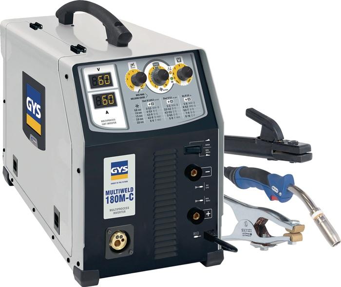 GYS MIG/MAG welding system MULTIWELD 180M-C- with accessories 30-180 A Gasg.