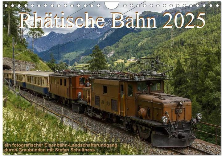 Produktbild :Rhätische Bahn 2025 (Wandkalen (A4, Deutsch)