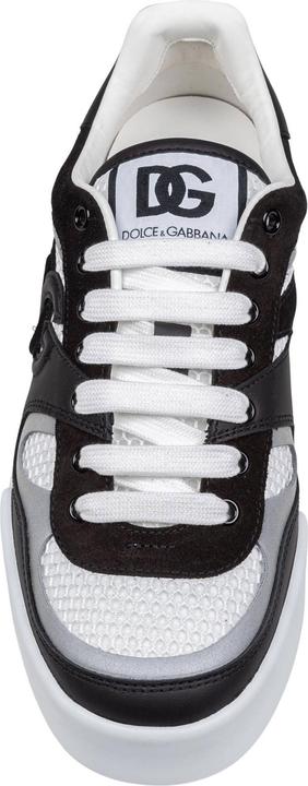 Produktbild Dolce & Gabbana portofino strobel light sneakers in leather and fabric color black and white (42)