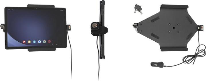Actual product image Brodit Holder active Galaxy Tab A9+ USB lockable