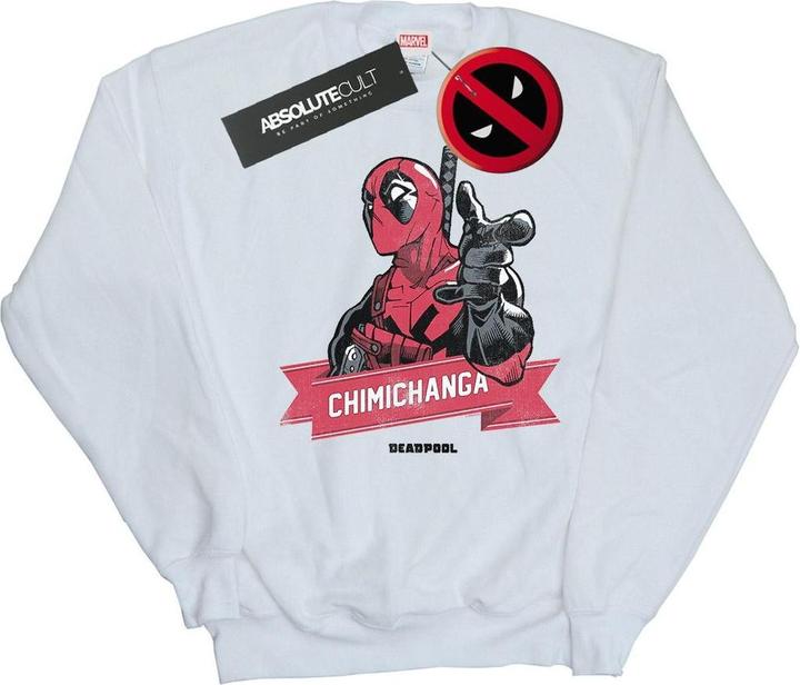 Immagine prodotto Deadpool Chimichanga Finger Felpa Uomo (L)