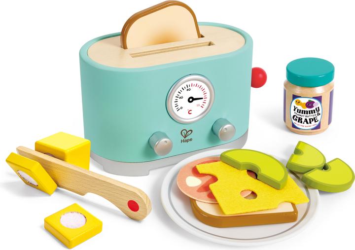 Actual product image Hape Kling pop-up toaster set