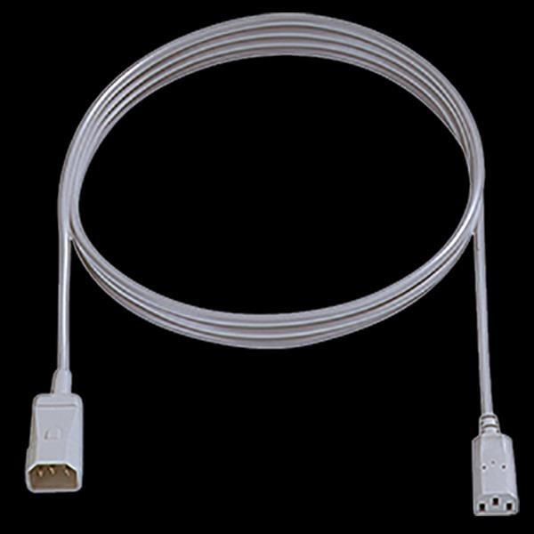 Actual product image Bachmann Power Cord C14 to C13 grey, Extension Cable (0.75 m, C14)