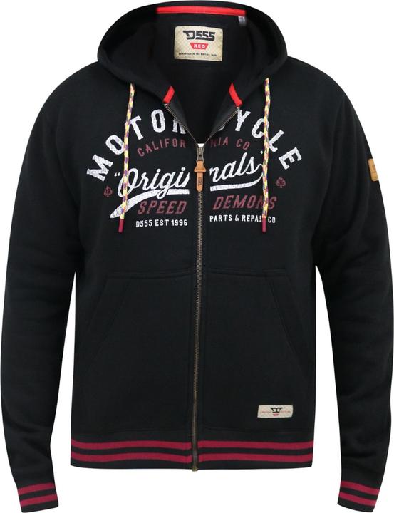 DUKE Patrick D555 Kapuzenpullover Durchgehender Reissverschluss