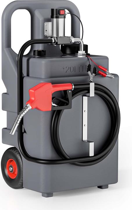 Actual product image Wiltec 120l mobile tank system 12V pump fuel tank diesel filling station