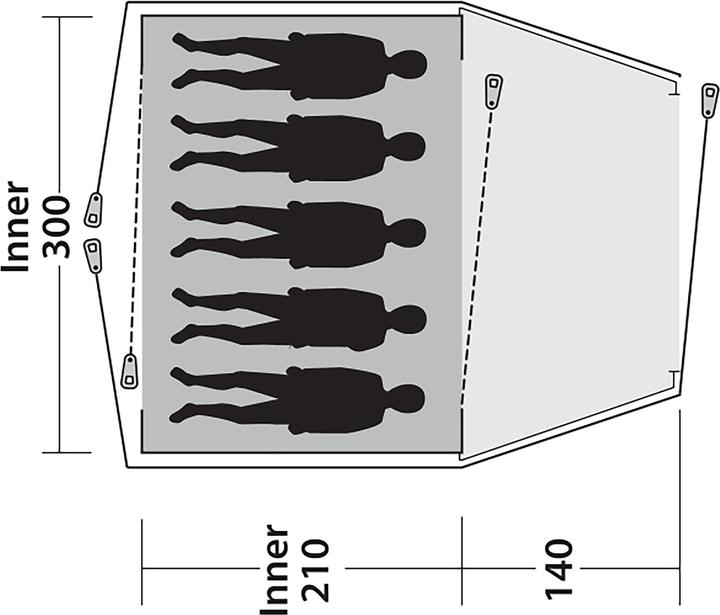 Actual product image Outwell Cloud 5 (Dome tent, 10.11 kg, 5 persons)