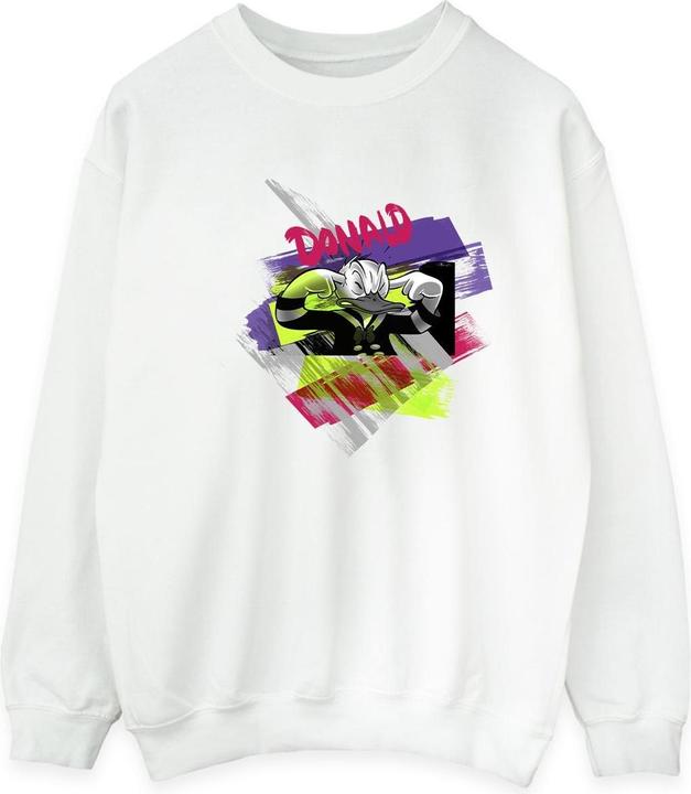Actual product image Disney Mens Donald Duck Ear Plug Bright Sweatshirt (S)