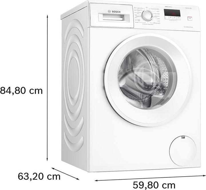 Produktbild Bosch Hausgeräte WGE0340VCH & WQG233D1CH (9 kg, Links)