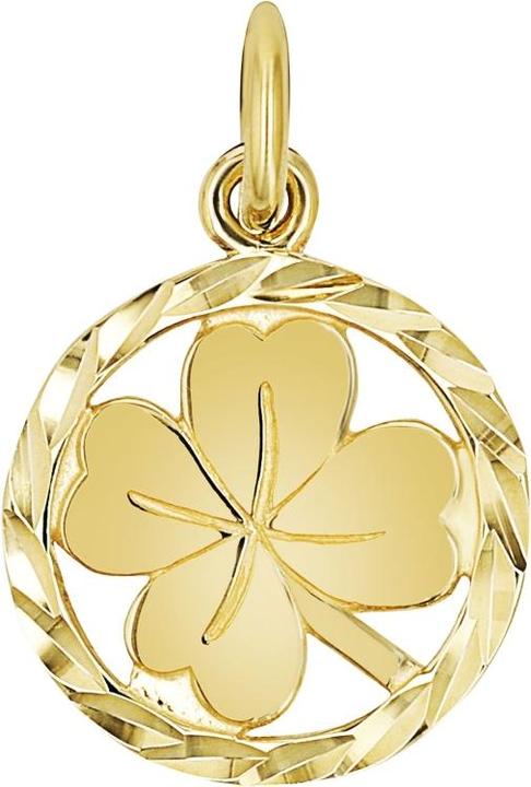 Amor Anhänger für Damen, 925 Sterling Silber | Kleeblatt (Silber 925)