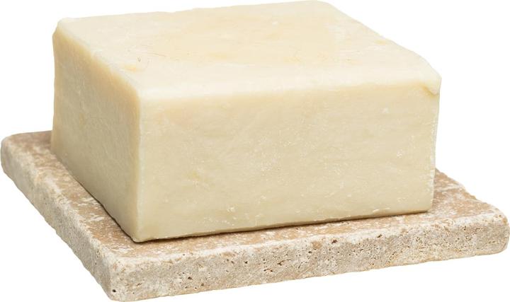 Image du produit Natura Punto Savon pour hammam à l'huile d'olive, avec porte-savon en travertin (Savon dur)