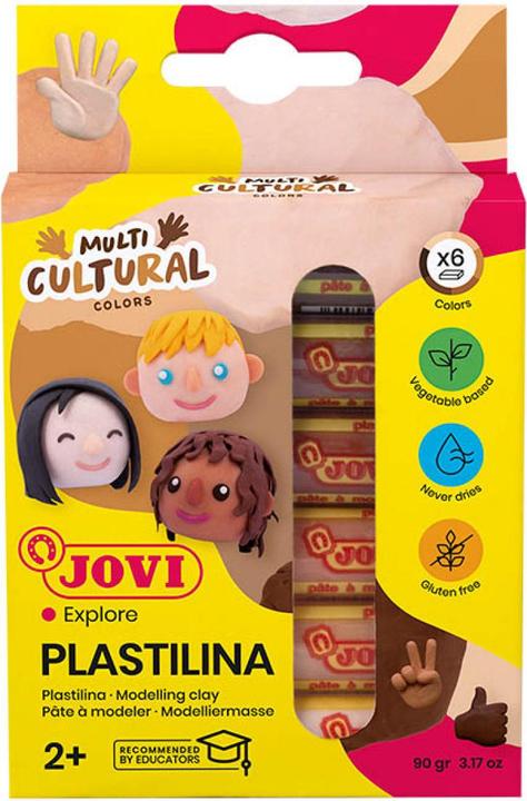 Actual product image Jovi Plasticine PLASTILINA assorted colours, 6 colours 15.0 g each