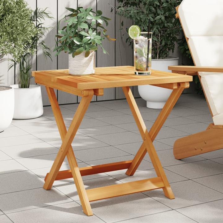 Actual product image VidaXL Folding acacia garden table (50 cm)