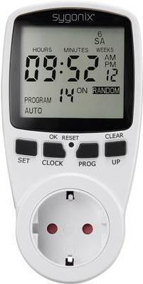 Produktbild Sygonix 1625525 Steckdosen-Zeitschaltuhr digital Wochenprogramm 3680 W Timer-Funktion, START/STOPP-Funktion