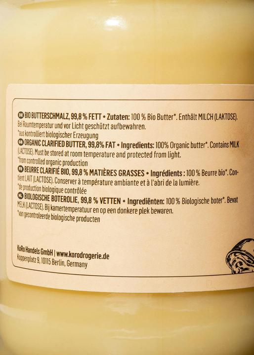 Produktbild KoRo Bio Butterschmalz, 99,8 % Fett