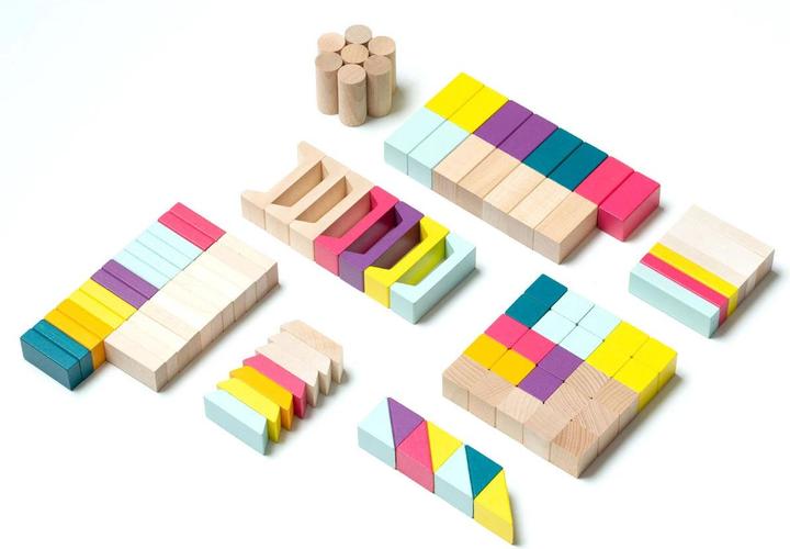 Actual product image Cubika Wooden blocks set 100 pieces