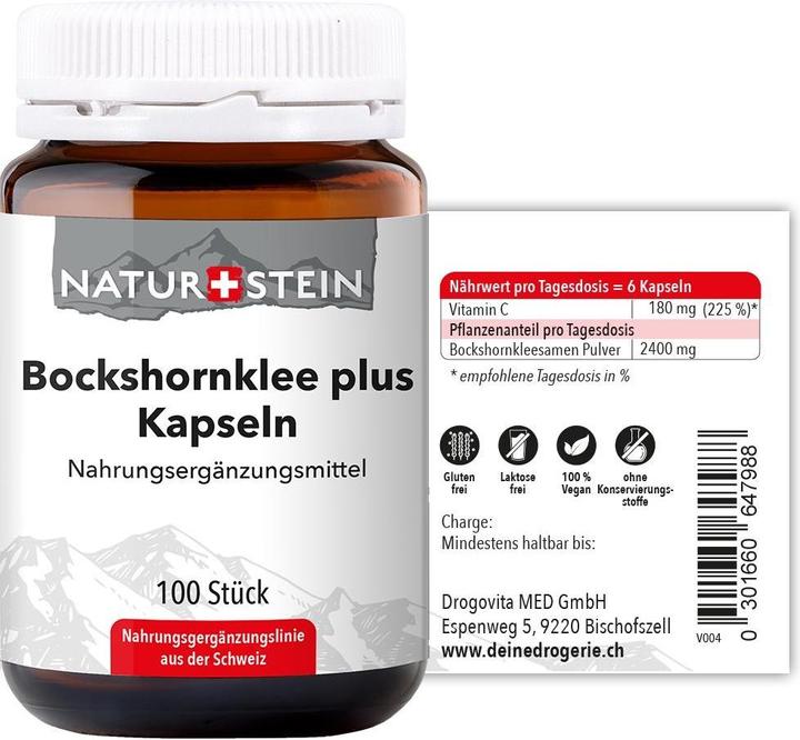 Image du produit Naturstein Fenugrec plus (100 pièce(s), Capsules, 154 g)
