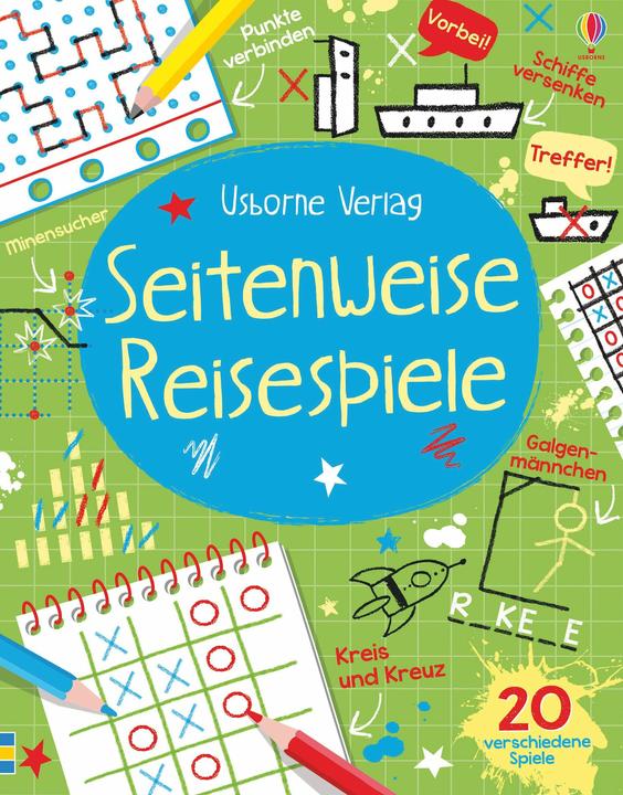 Actual product image Pages of travel games (German)