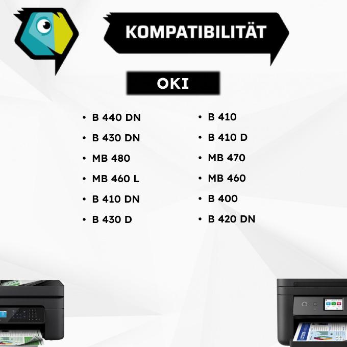 Produktbild Inkadoo Trommel kompatibel zu OKI 43979002 / B410 Bildtrommel, farblos Keine
