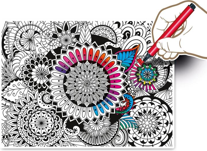 Image du produit Clementoni Fleurs pour la thérapie par la couleur (500 pièces)