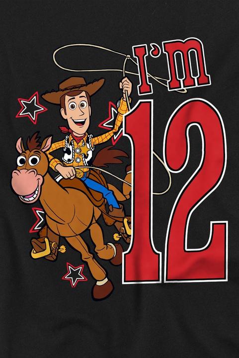 Immagine prodotto Toy Story I'm 12 Maglietta Compleanno Legno Bambini (116)