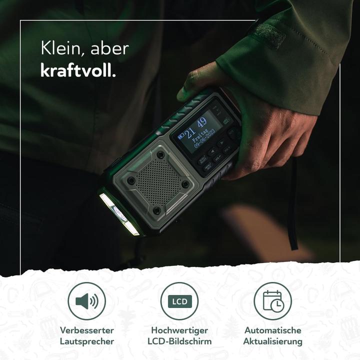 Actual product image Acta Berg Notfallradio mit Kurbel & Solar (DAB+)