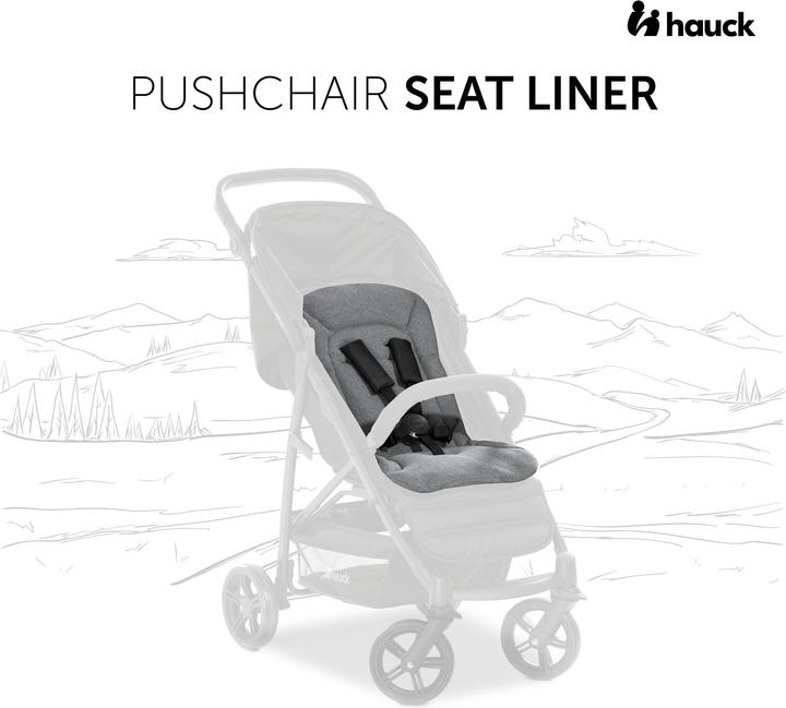 Produktbild Hauck Pushchair Seat Liner Charcoal