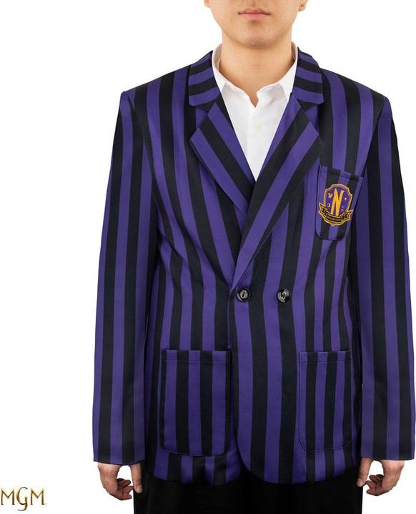 Cinereplicas Wednesday veste Nevermore Academy Purple Striped Blazer (L) (L)