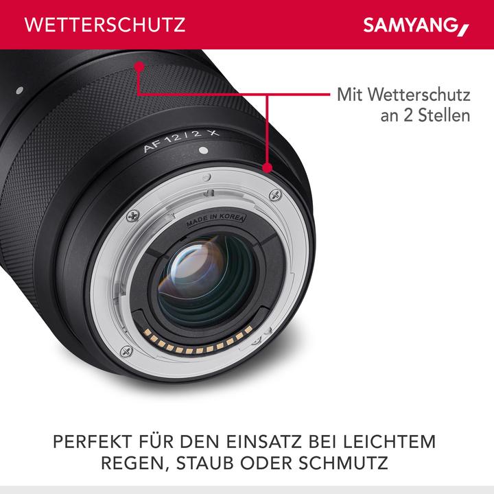 Immagine prodotto Samyang AF 12mm f/2 Fujifilm X (Fujifilm X, APS-C / DX)