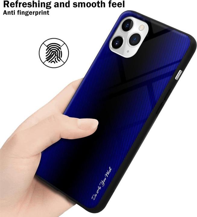 Produktbild Cadorabo TPU Gestreiftes Glas Cover (Apple iPhone 11 Pro)