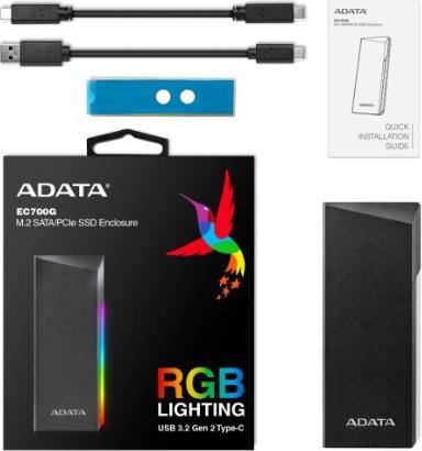 Actual product image Adata External housing EC700G M.2 (M.2)