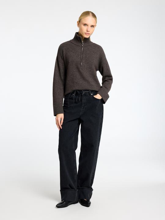 Image du produit Selected Femme Pull demi-zip en tricot (M)