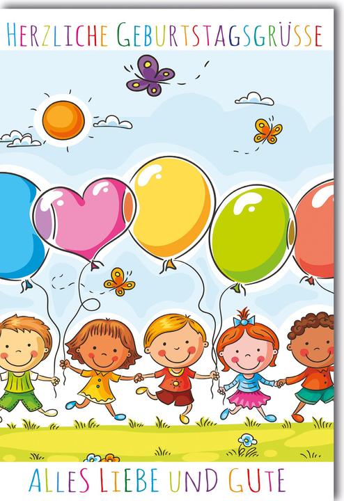 Immagine prodotto Braun + Company Biglietto d'auguri compleanno bambini 11,5 x17 cm, busta inclusa (1 pz.)
