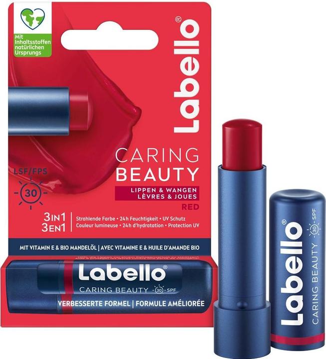 Produktbild Labello Caring Beauty Red (neu) Stick 4.8 g (Pflegestift, 5.50 ml)