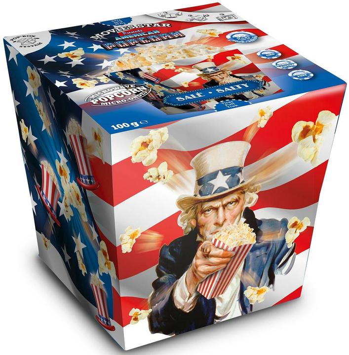 Immagine prodotto Movies Star Pop Box sale per popcorn a microonde 2 x 100 g (300 g)