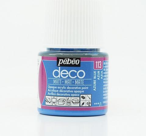 Produktbild Pebeo Deco Matte Acrylfarben (Azurblau, 45 ml)