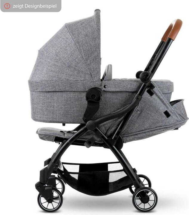 Actual product image ABC Design Pushchair attachments carrycot for Buggy Flash - Woven Graphite
