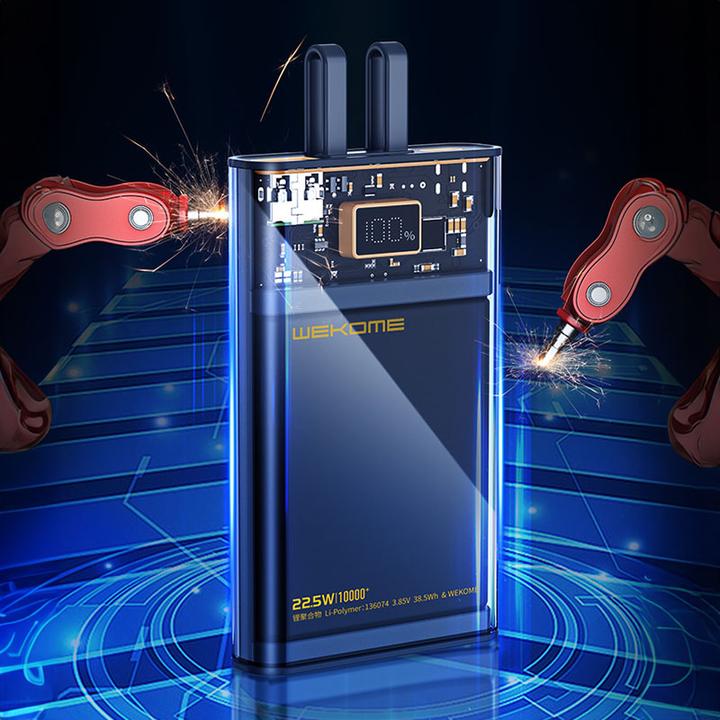 Actual product image Wekome Power bank Super Charging with int (10000 mAh, 20 W)