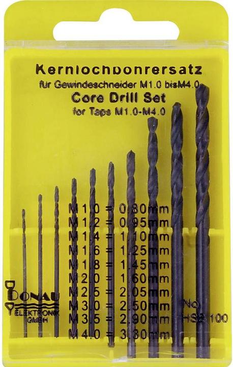 Produktbild Donau HSS Kernlochbohrer Set (2.5 mm, 1.45 mm, 0.95 mm, 0.8 mm, 3.3 mm, 2.05 mm, 1.2 mm, 1.1 mm)